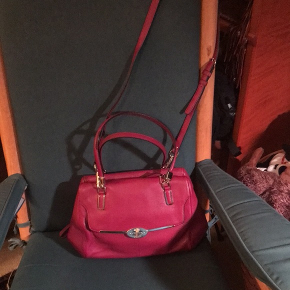 Coach Madison Madeline. Burgundy. Mint condition. Smoke free home. - Picture 3 of 6